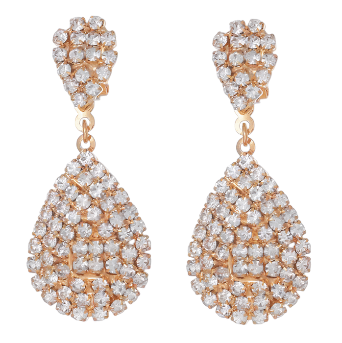 Boucles d'oreilles clips pour oreilles non percées luxe