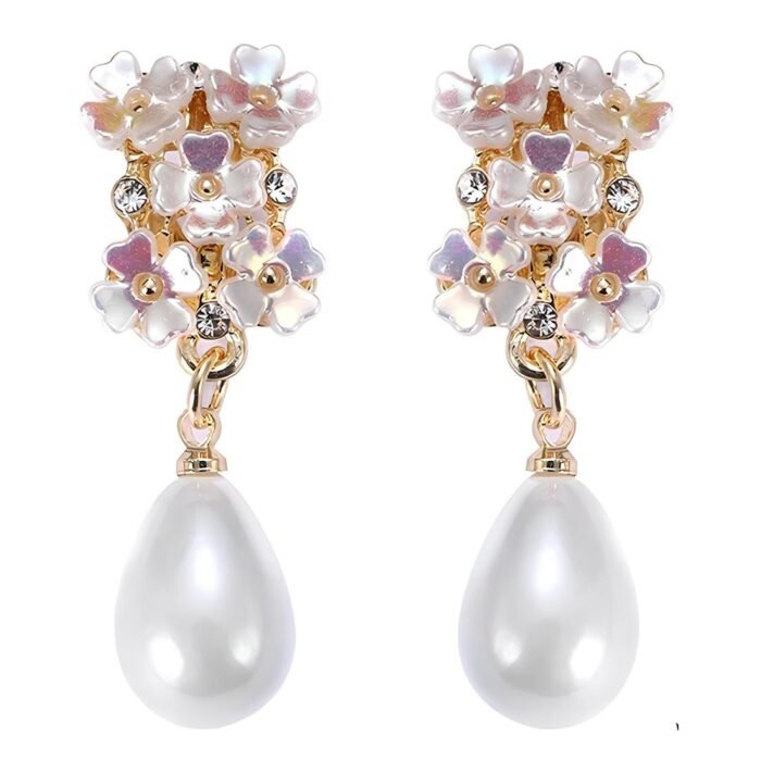 Boucle d'oreille clip mariage