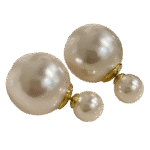 Boucle d'oreille devant derriere
