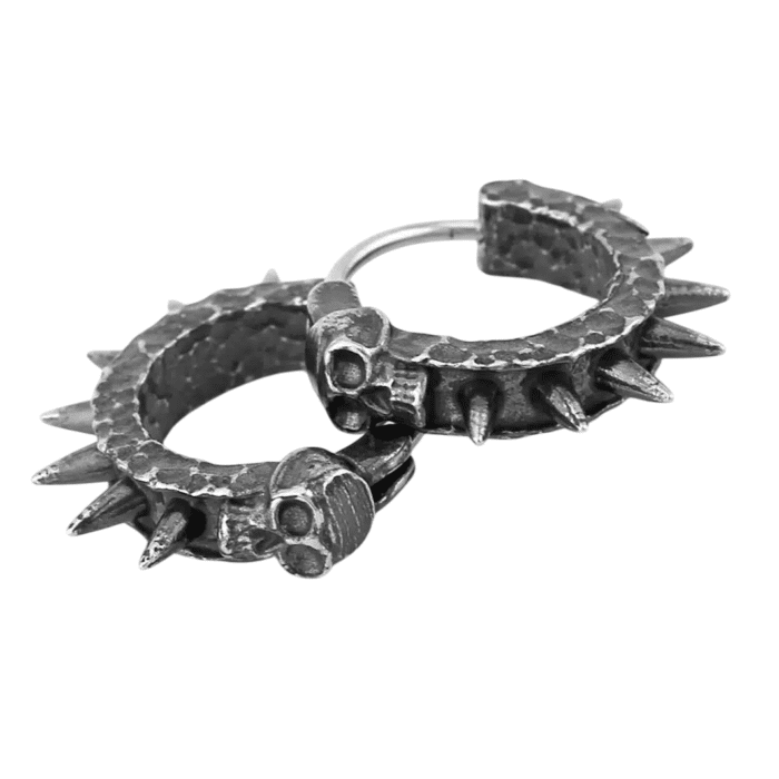 Boucle d'oreille gothique homme