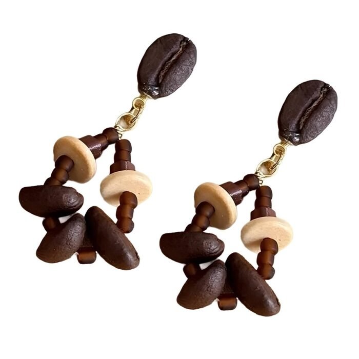 Boucle d'oreille grain de café homme