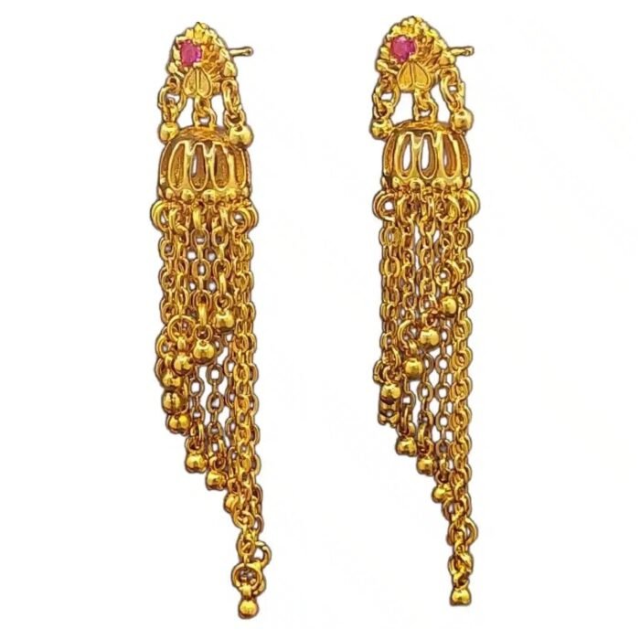 Boucle d'oreille laiton ethnique