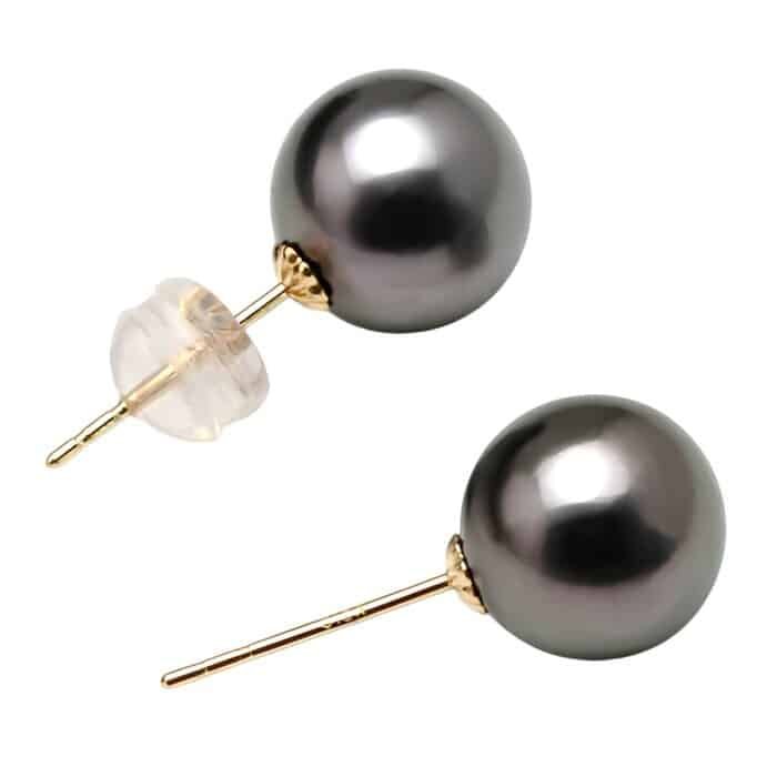 Boucle d'oreille perle de culture de Tahiti