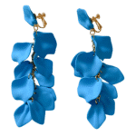 Boucles d'oreilles clip pétales
