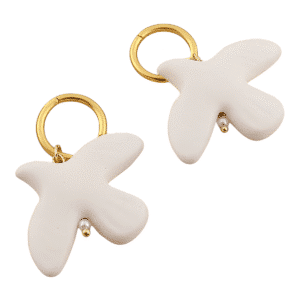 Boucle d'oreille porcelaine froide