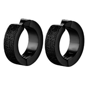 Boucle d'oreille homme sans perçage