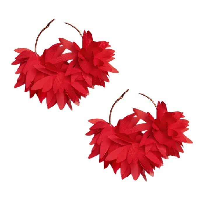 Boucle d'oreille tissu