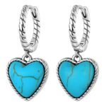 Boucles d'oreilles turquoise veritable