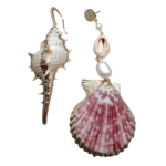 Boucles d'oreilles coquillage fait main