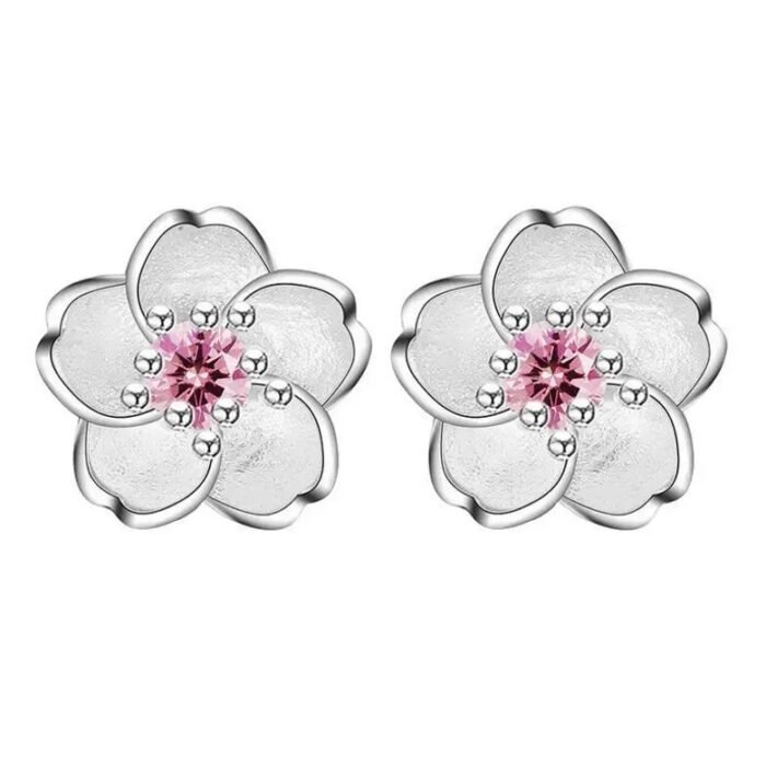 Boucle d'oreille fleur de cerisier
