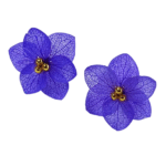 Boucle d'oreille hortensia stabilisé