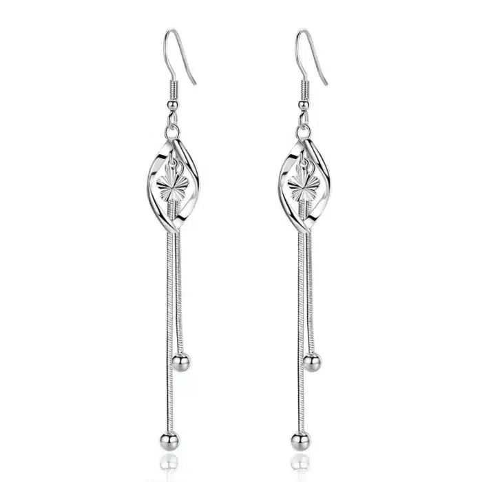 Boucles d'oreilles pampilles argent