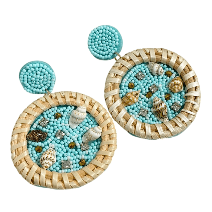 Boucle d'oreille en perle fait main