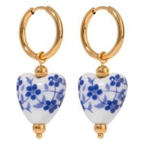 Boucles d'oreilles porcelaine