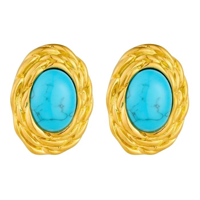 Boucles d'oreilles turquoises