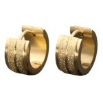 Double boucle d'oreille homme
