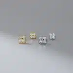WANTME 925 en argent Sterling mode doux trèfle vis perle Piercing goujons boucles d'oreilles pour femmes coréenne fille romantique fête bijoux 5