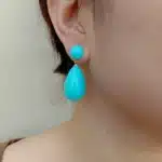 KKGEM-Boucles d'Oreilles sulfen Forme de Coquille de Mer, Bijoux en Plaqué Or, 17x27mm, pour Femme 1