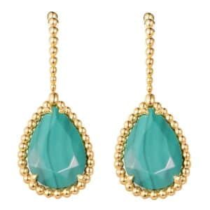 Boucle d'oreille goutte d'eau plaque or