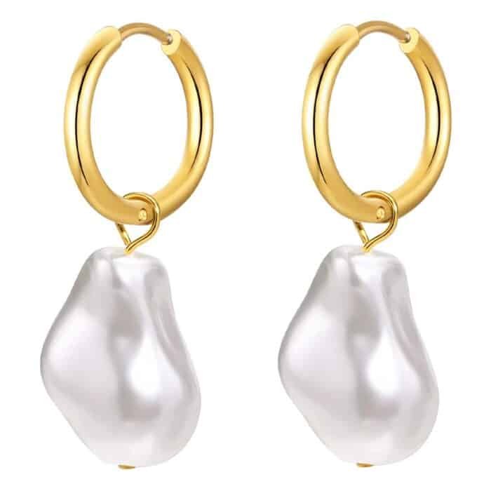 Boucle d'oreille perle homme