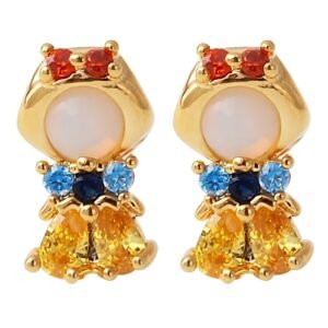 Boucles d'oreilles puces princesse