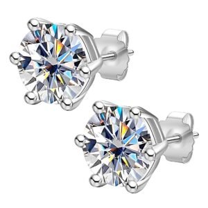 Boucle d'oreille puce strass