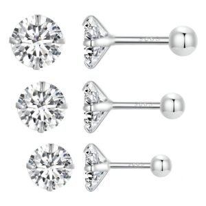 Boucles d'oreilles puces argent