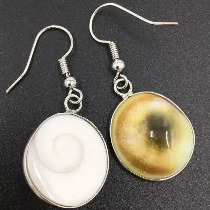 Bijoux fantaisie nacre coquille escargot femmes hommes Art boucle d'oreille MC7996 2
