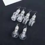 Boucles d'oreilles goutte d'ampoules colorées pour femmes, design unique, pendentif Shoous, brincos, cadeaux amusants pour amis, bijoux de fête, mode 2019 4