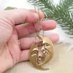 Boucles d'oreilles gothiques personnalisées pour femmes, boucles d'oreilles visage humain et lune, bijoux amusants, accessoires de fête créatifs vintage 5