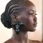 Nouveau Vintage ethnique métal plaqué visage caractéristique boucles d'oreilles pour femmes bijoux défilé de mode Ladys Collection boucles d'oreilles accessoire 1