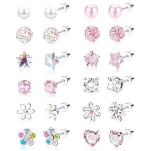 Boucles d'oreilles enfant a visser