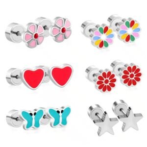 Boucles d'oreilles enfant vis