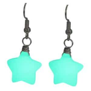 Boucles d'oreilles fluorescentes étoile