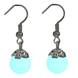 Boucles d'oreilles fluorescentes goutte