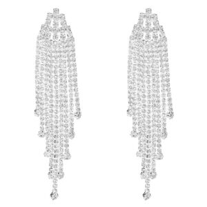 Boucles d'oreilles mariée pampilles