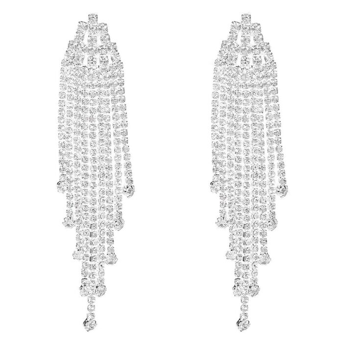 Boucles d'oreilles mariée pampilles