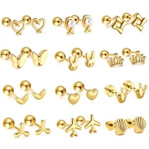 Boucles d'oreilles qui se vissent