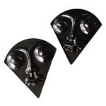 Boucles d'oreilles visage africain