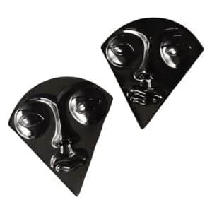Boucles d'oreilles visage africain