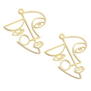 Boucle d'oreille visage Picasso